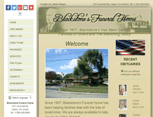 Tablet Screenshot of blackstonefuneralhome.com
